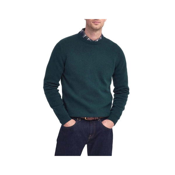Barbour Pullover Maglia Uomo patch sui gomiti Ever green - Francavilla Moda